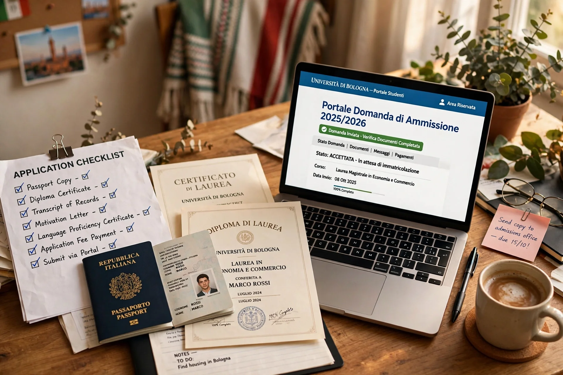 Checklist per Candidarsi all'Universita in Italia: Documenti e Scadenze 2026